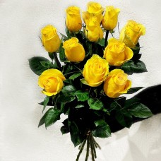 11 желтых роз (70 см)